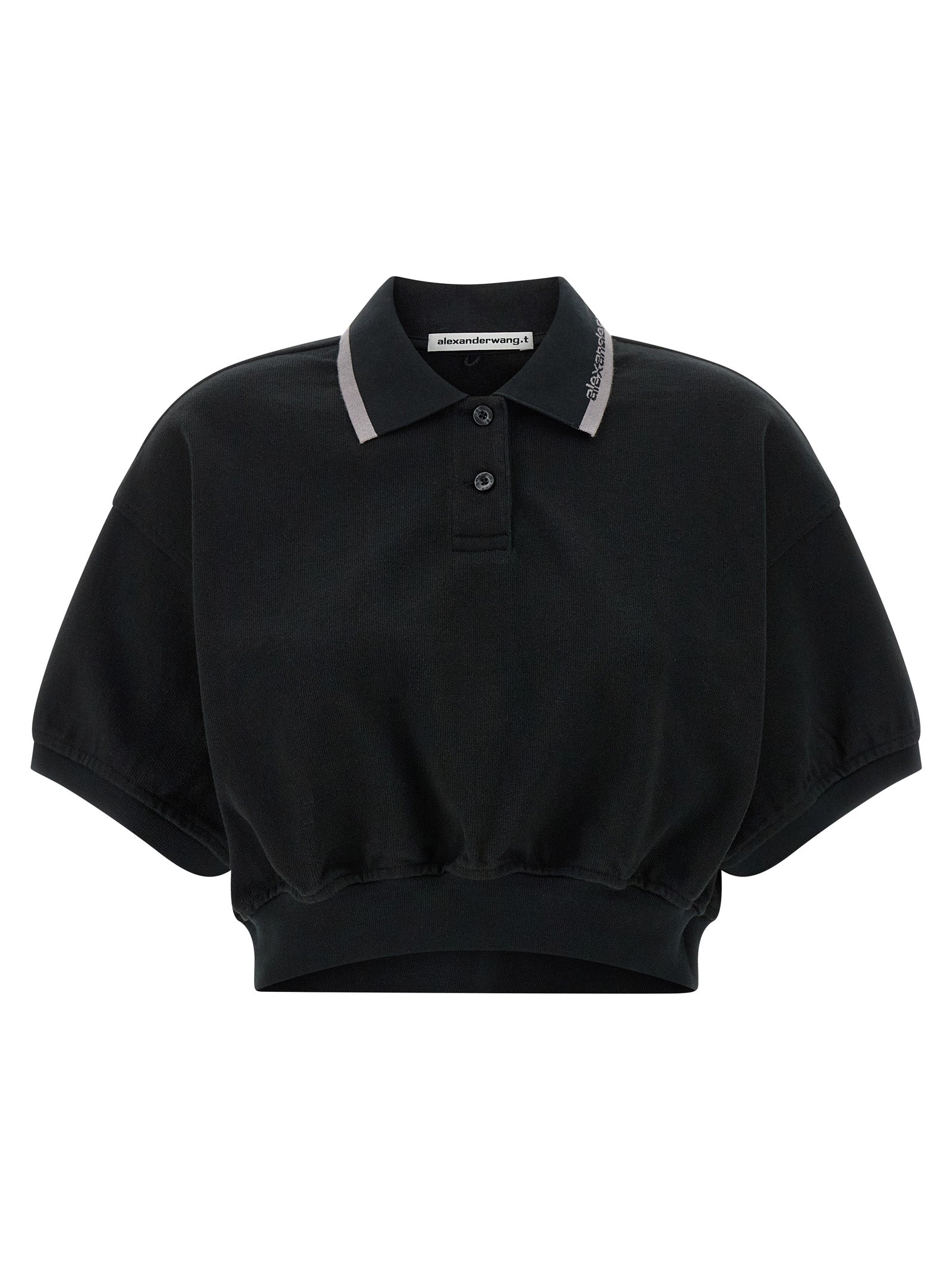 Polo Shirt by T BY ALEXANDER WANG for women in cotton black showcases a enviable silhouette, featuring a refined and short-sleeve for a enviable finish.