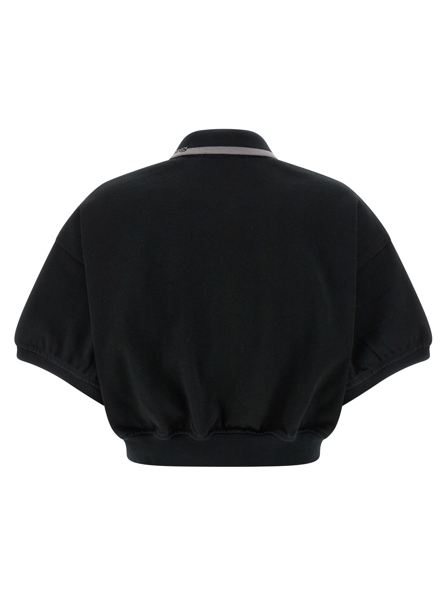 Polo Shirt by T BY ALEXANDER WANG for women in cotton black presents a distinguished silhouette, showcasing a sophisticated and distinguished for a truly distinguished finish.