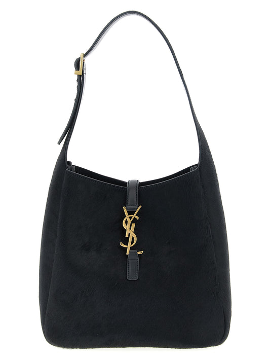 Small Shoulder Bag by Saint Laurent for women in suede calfskin leather black showcases a enviable silhouette, artfully detailed with a secure , organized , and versatile shoulder-strap, adjustable-strap & handle for a enviable look.