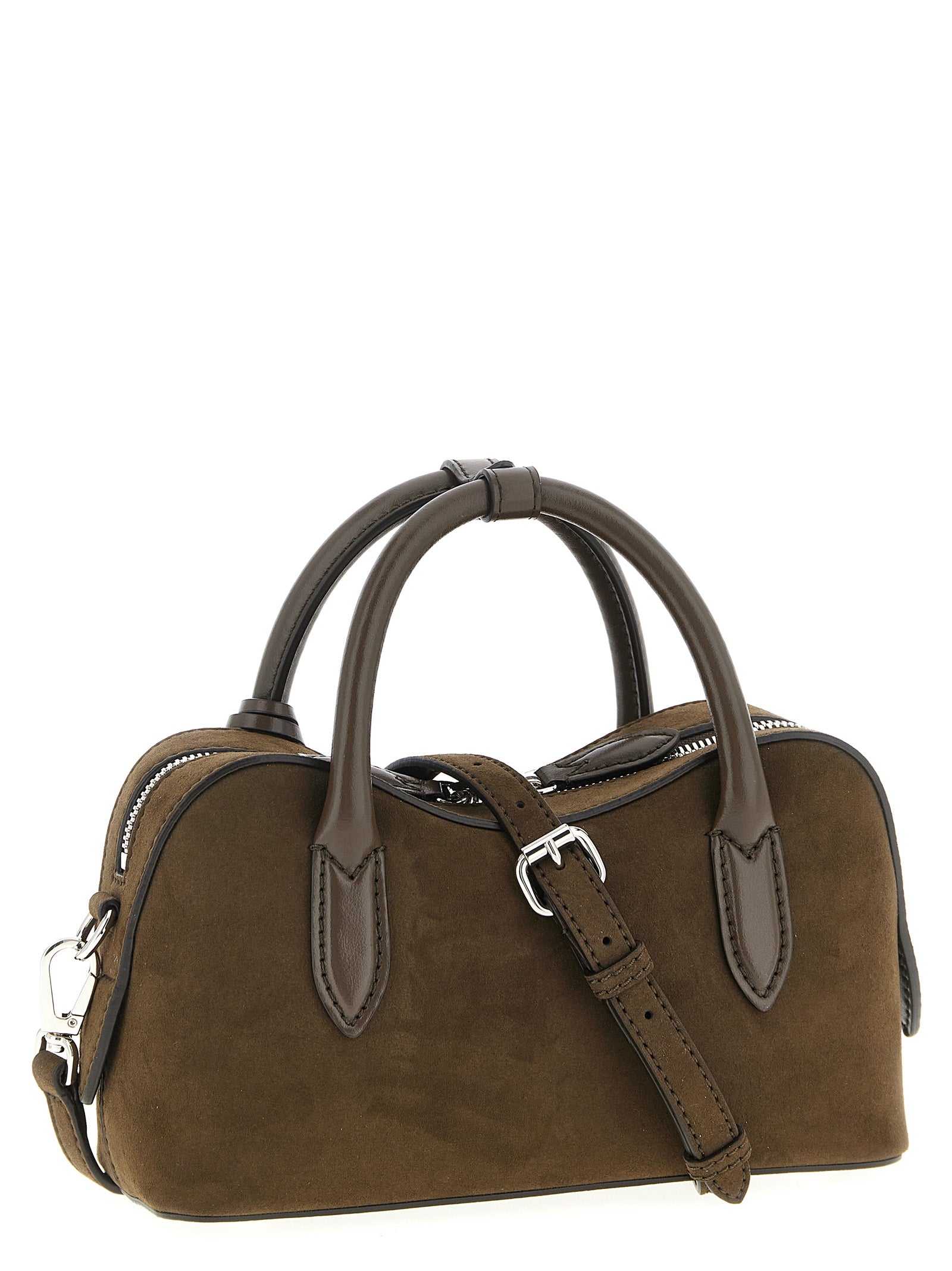 Handbag by Stella McCartney for women in polyester brown features a refined silhouette, showcasing a secure zipper, organized , and versatile shoulder-strap, adjustable-strap & handle for a refined finish.