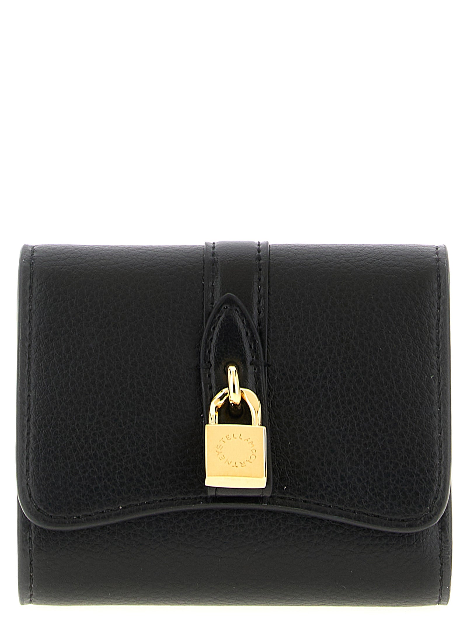 Cardholder Card Case by Stella McCartney for women in polyamide black features a sleek silhouette, showcasing the sleek design of the Rider Polyamide Cardholder Card Case with functional card-organization eco-friendly trifold for a premium look.