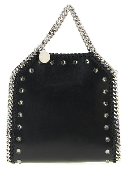 Handbag by Stella McCartney for women in exotic leather & crystal black features a exquisite silhouette, showcasing a secure magnetic and exquisite with versatile shoulder-strap & handle for a exquisite finish.