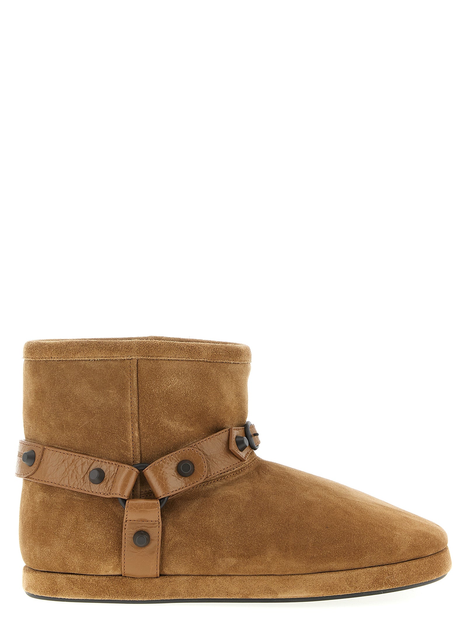 Ankle Strap Boots by Balenciaga for women in calfskin & lamb leather beige features an effortless chic silhouette from the Women's Calfskin & Lamb Leather Ankle Strap Boots collection, showcasing a effortless chic and refined for an effortless chic look.