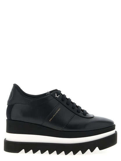 Stella McCartney Black Polyethylene Wedge Sandals