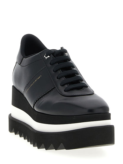 Stella McCartney Black Polyethylene Wedge Sandals