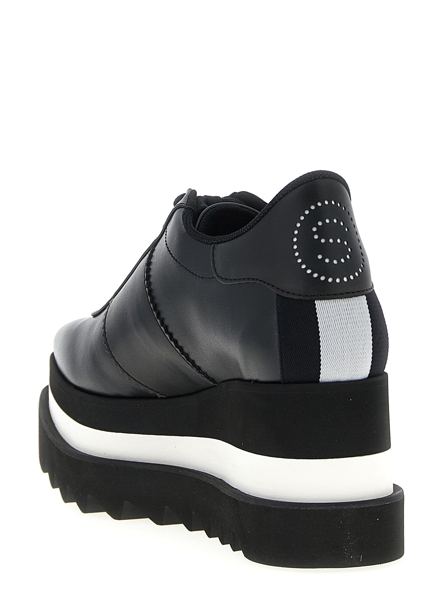 Stella McCartney Black Polyethylene Wedge Sandals