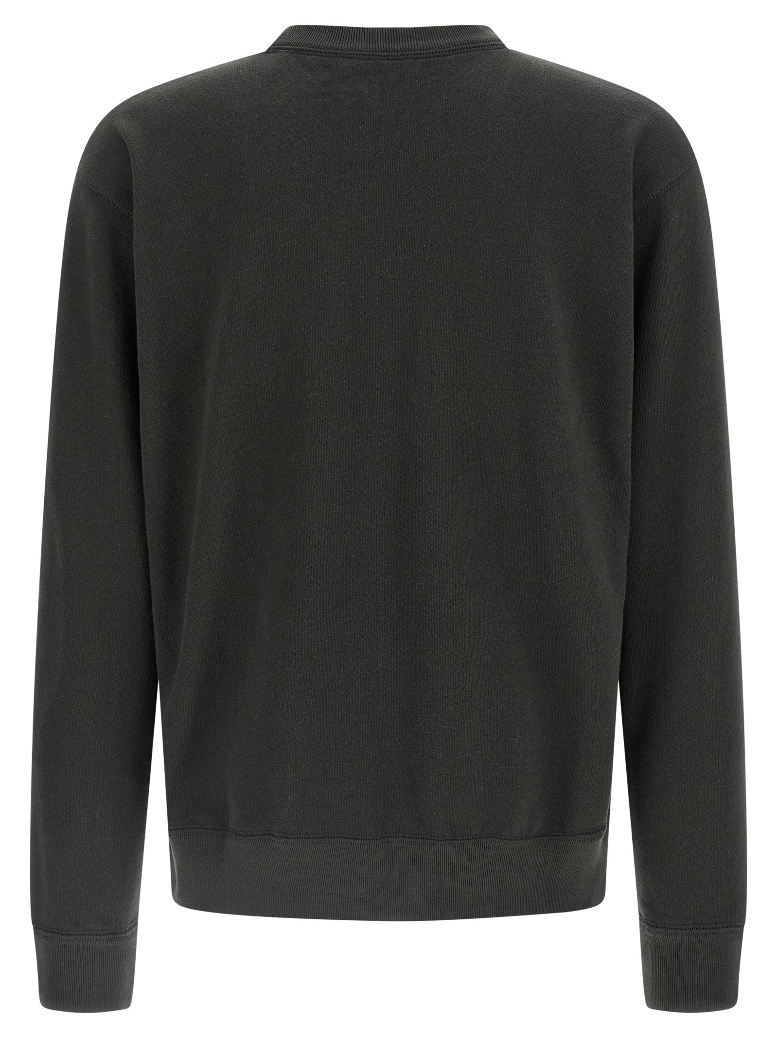 Sweatshirt by Isabel Marant for men in plush polyester velvet & cotton black features an enviable silhouette, showcasing a premium and refined for a truly enviable finish.