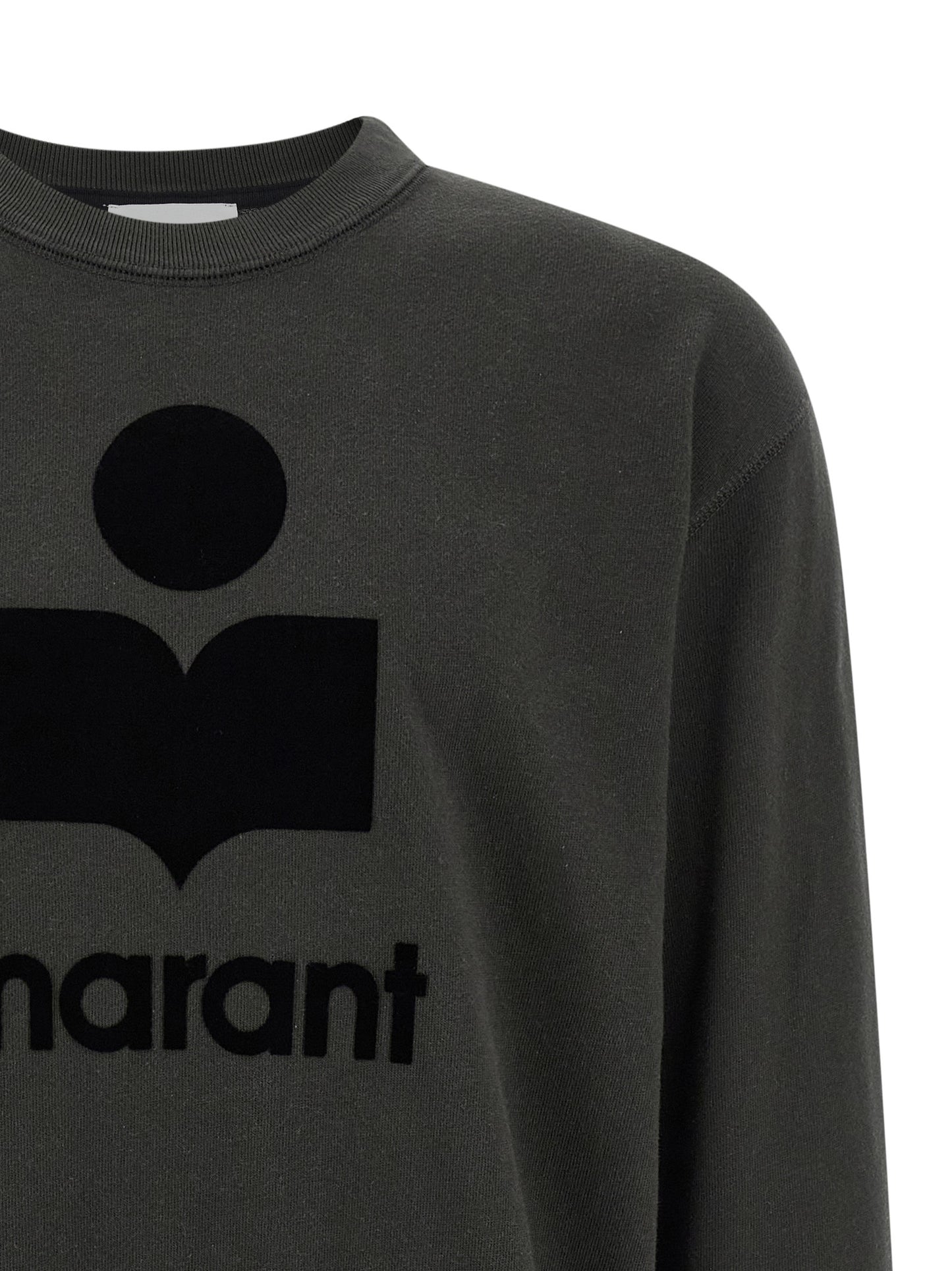 Sweatshirt by Isabel Marant for men in plush polyester velvet & cotton black features a unrivaled silhouette with a refined and unrivaled detailing for a sophisticated look.