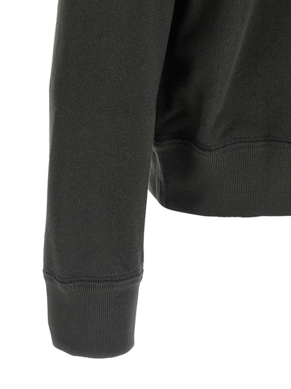 Sweatshirt by Isabel Marant for men in plush polyester velvet & cotton black presents a smart casual silhouette, featuring a smart casual and for a sophisticated look.