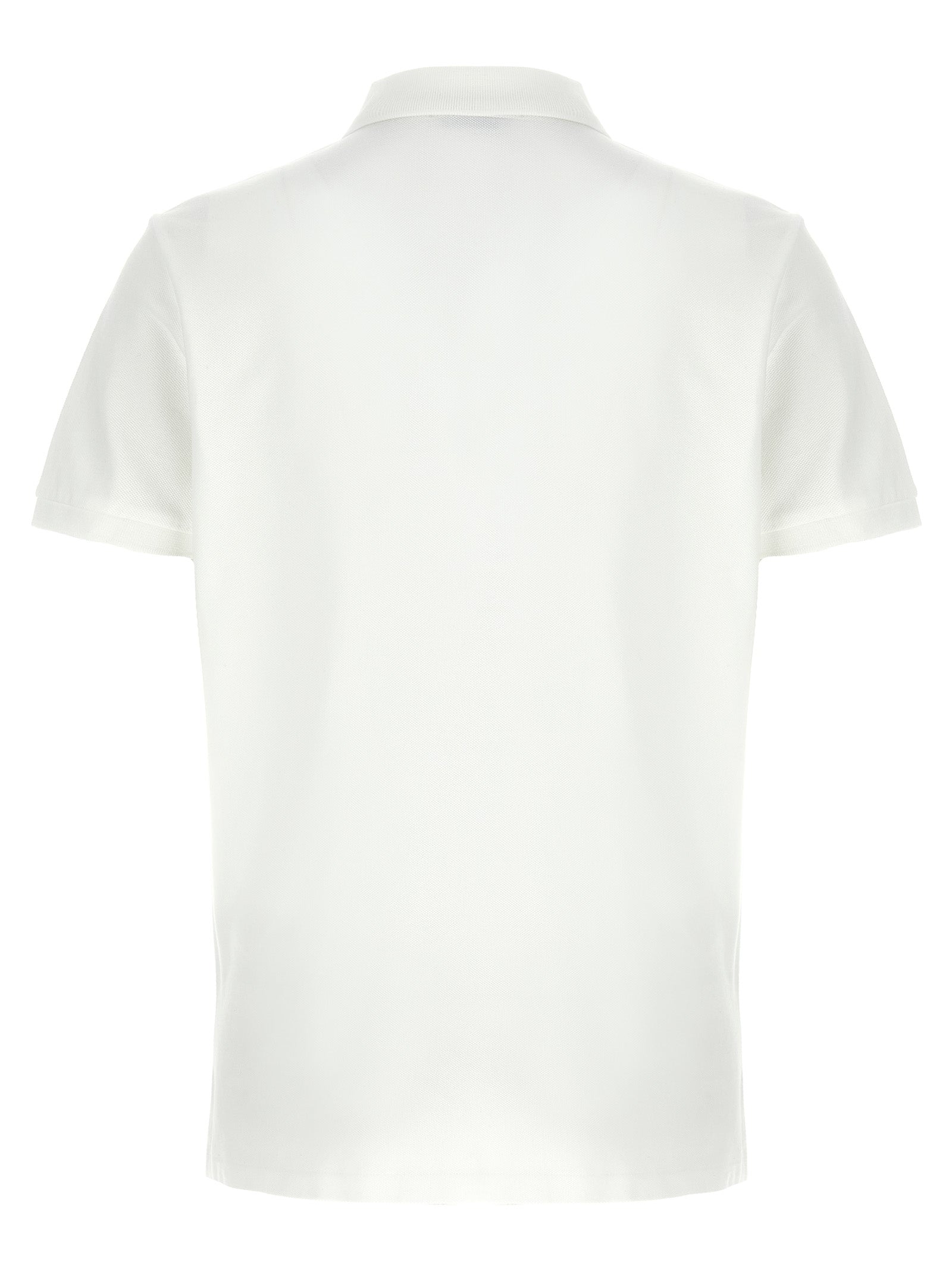 Polo Shirt by Polo Ralph Lauren for men in cotton white presents a crisp silhouette, artfully detailed with a crisp and crisp .