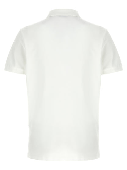 Polo Shirt by Polo Ralph Lauren for men in cotton white presents a crisp silhouette, artfully detailed with a crisp and crisp .