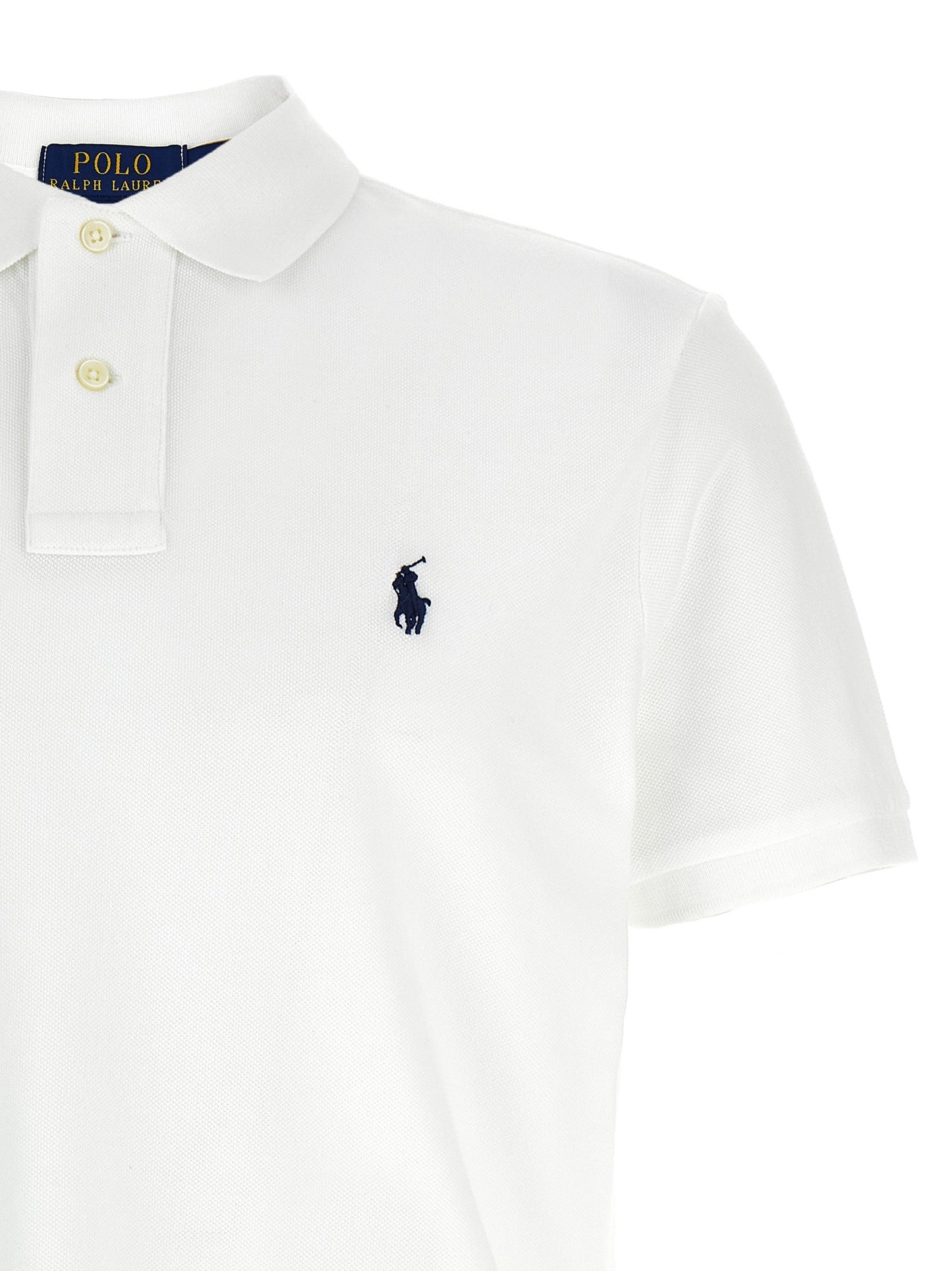 Polo Shirt by Polo Ralph Lauren for men in cotton white showcases a enviable silhouette, featuring a refined and for a enviable finish.