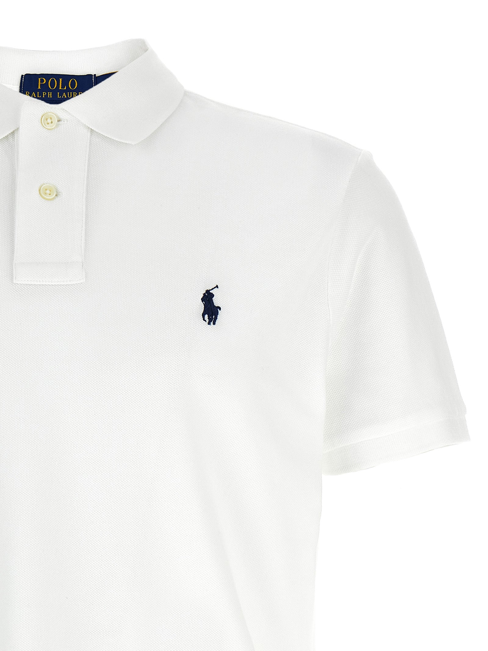 Polo Shirt by Polo Ralph Lauren for men in cotton white showcases a enviable silhouette, featuring a refined and for a enviable finish.