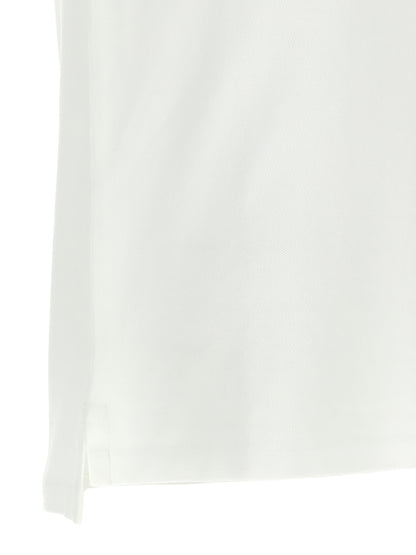 Polo Shirt by Polo Ralph Lauren for men in cotton white presents a crisp silhouette, artfully detailed with a crisp and crisp .
