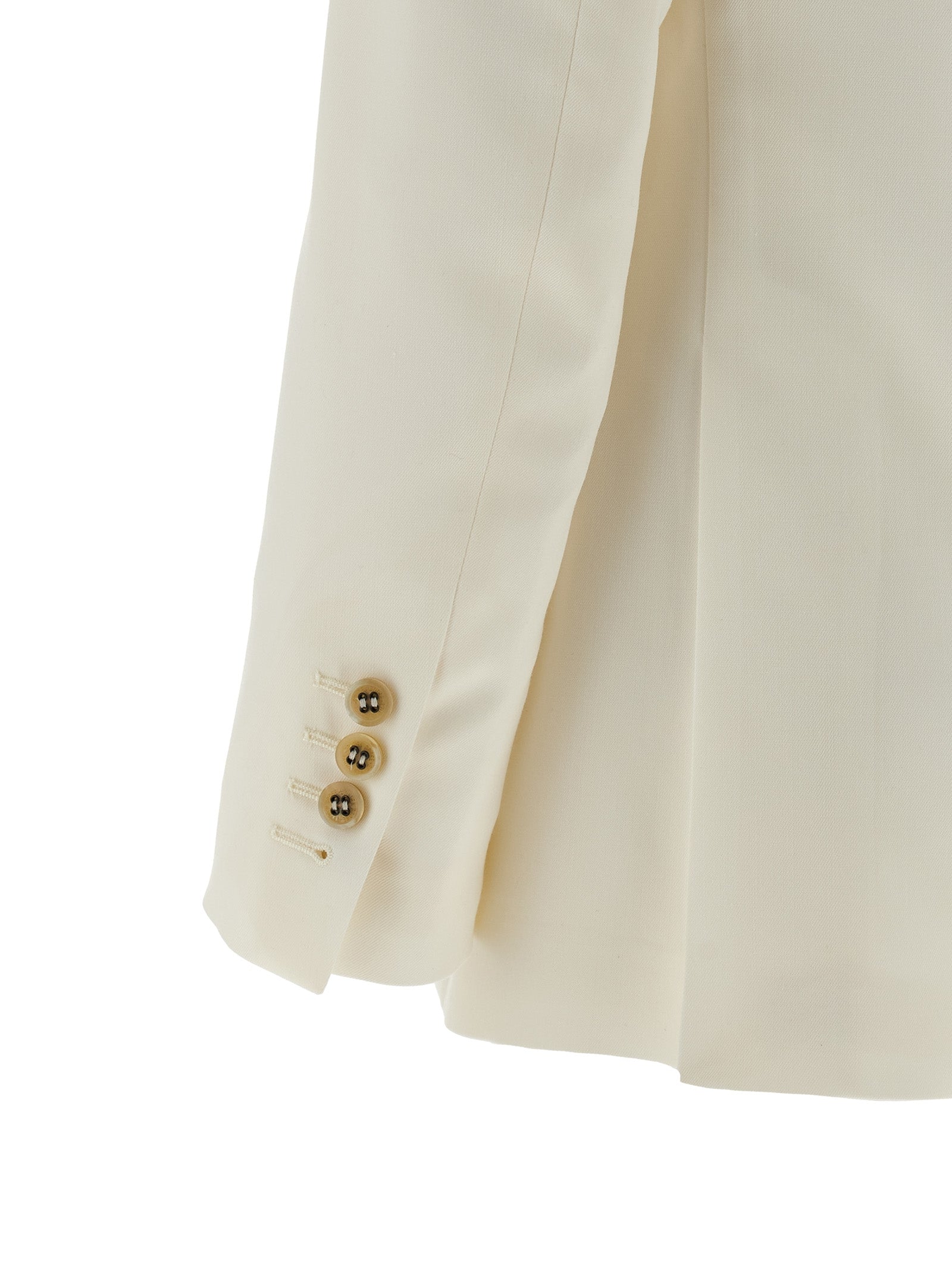 Blazer by Golden Goose for women in polyester viscose virgin wool white & monogram features an stylish silhouette, showcasing a sophisticated and stylish for a truly stylish finish.