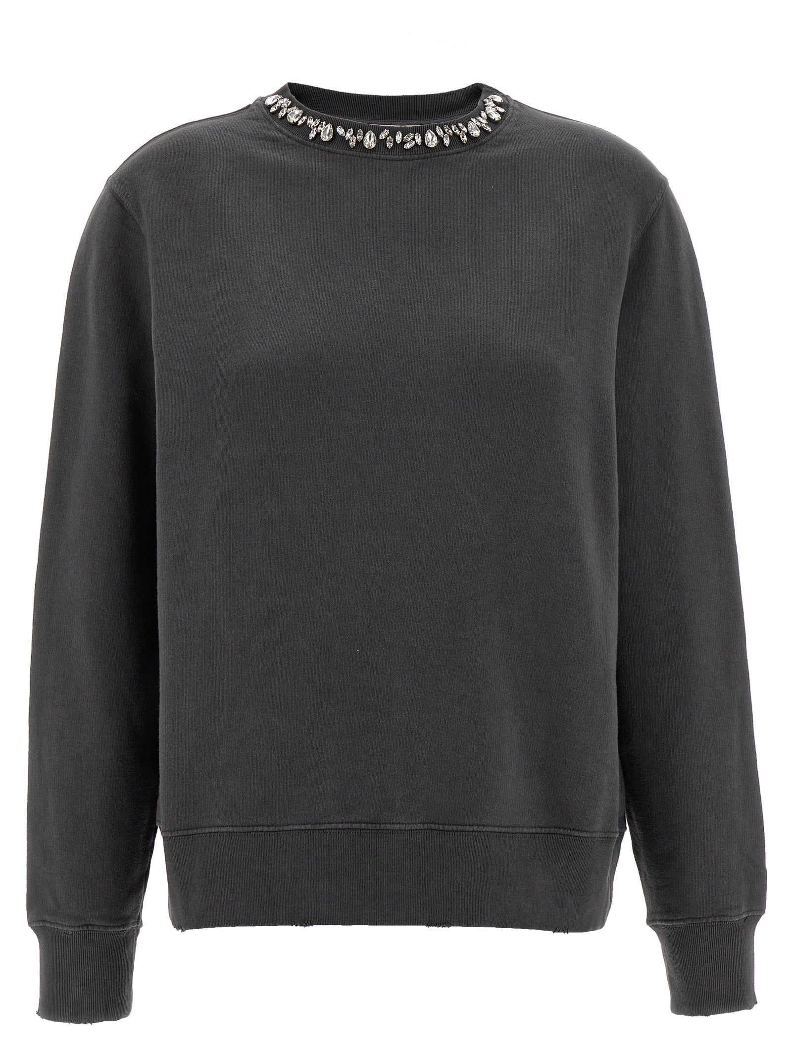 Activewear Sweatshirt by Golden Goose for women in cotton & crystal gray features an contemporary silhouette with , refined detailing, and an contemporary crew neckline for a sophisticated performance look.