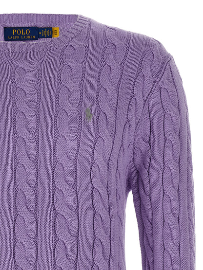 Cardigan by Polo Ralph Lauren for men in cotton purple features an crisp silhouette, showcasing a sophisticated crew neckline and detail for a truly crisp finish.