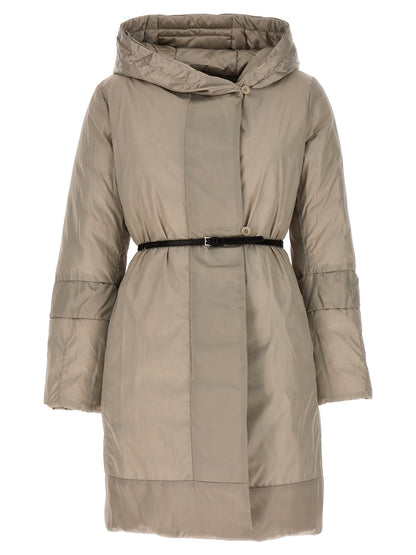 Max Mara Women's Quilted Down Goose Reversible Waterproof Polyamide Polyester & Goose-Down Puffer Jacket - Beige