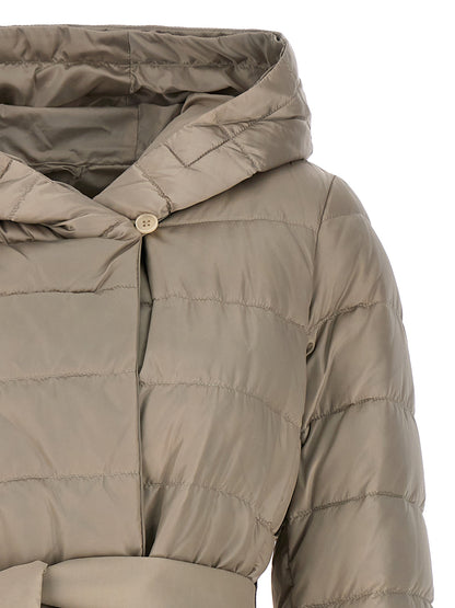 Max Mara Women's Quilted Down Goose Reversible Waterproof Polyamide Polyester & Goose-Down Puffer Jacket - Beige