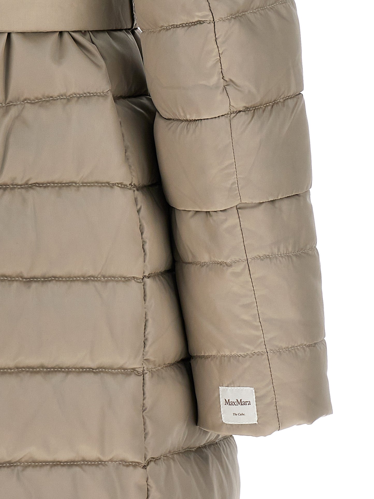Max Mara Women's Quilted Down Goose Reversible Waterproof Polyamide Polyester & Goose-Down Puffer Jacket - Beige