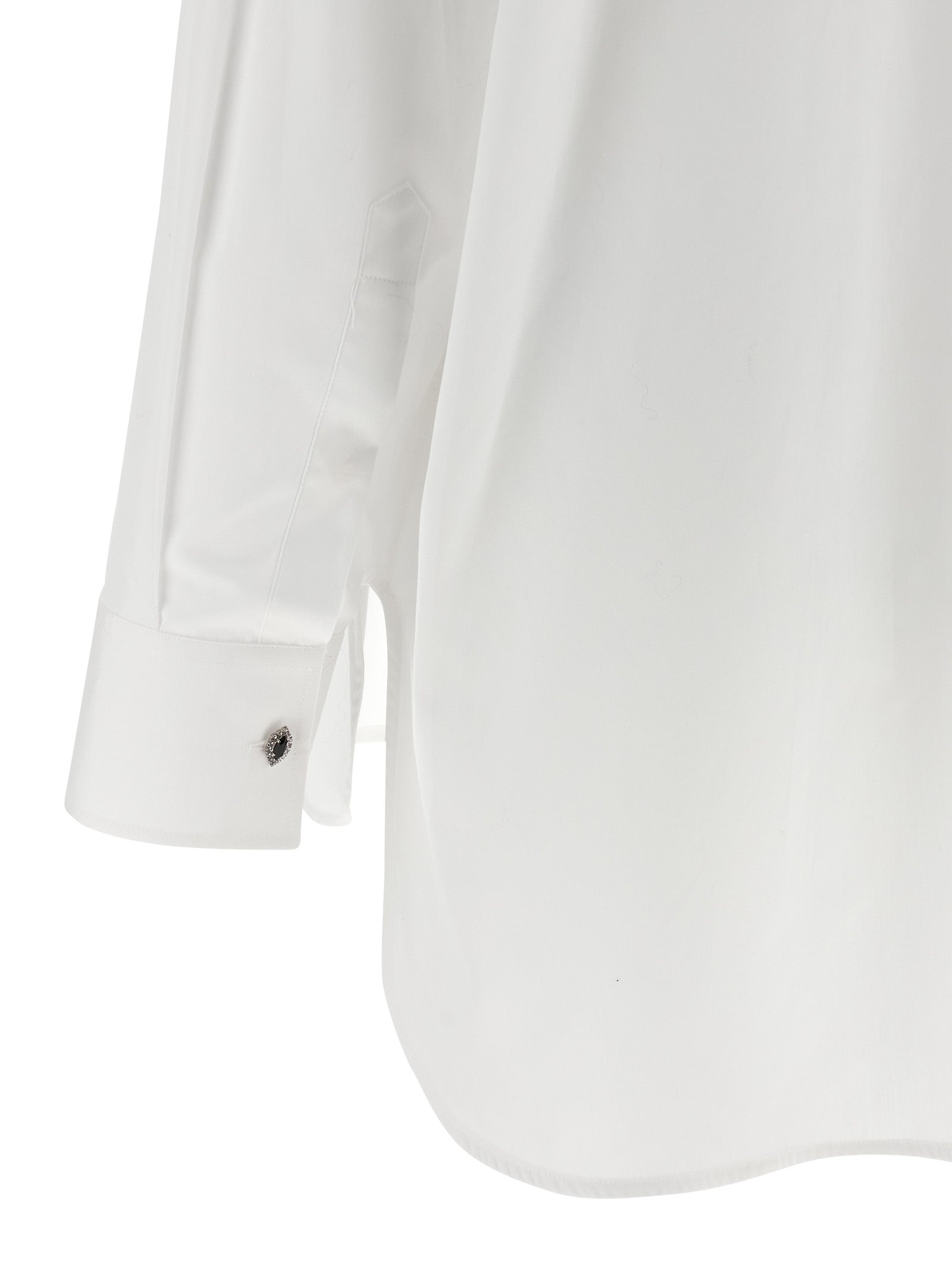 Blouse by Golden Goose for women in cotton pearl & white, featuring a nuanced and nuanced for a sophisticated finish.