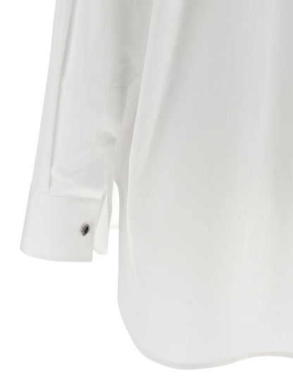 Blouse by Golden Goose for women in cotton pearl & white, featuring a nuanced and nuanced for a sophisticated finish.