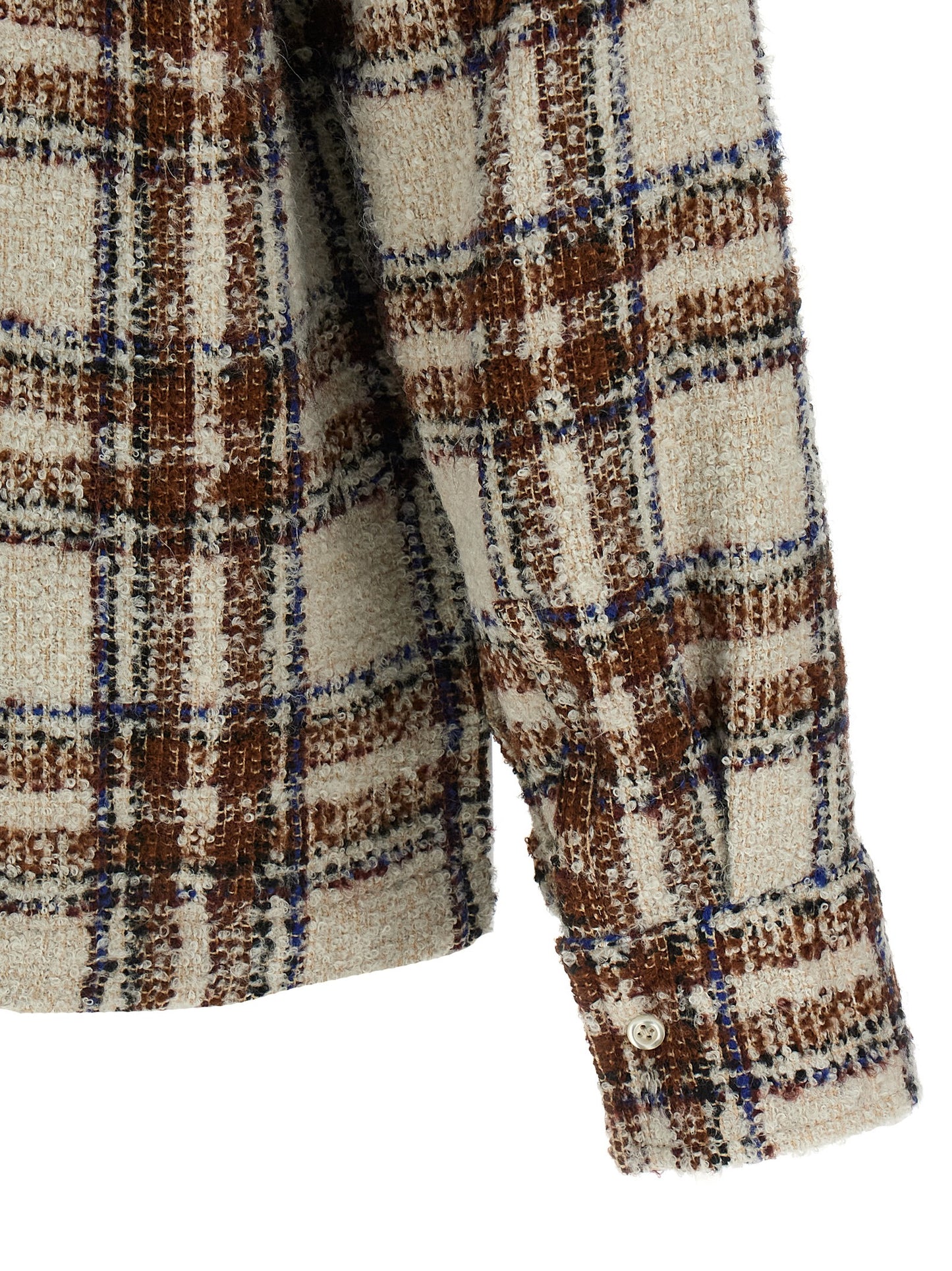 Shirt by SÉFR for men in marabou acrylic virgin wool multicolor, pearl & patterned presents a discerning silhouette, showcasing a sophisticated and for a truly discerning finish.