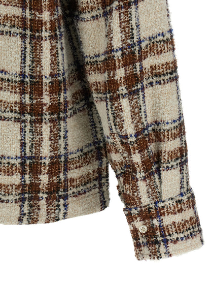 Shirt by SÉFR for men in marabou acrylic virgin wool multicolor, pearl & patterned presents a discerning silhouette, showcasing a sophisticated and for a truly discerning finish.