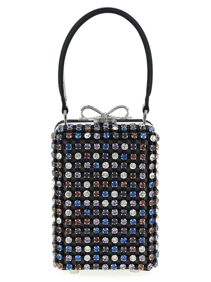 Handbag by Self-Portrait for women in crocodile skin leather multicolor features a signature silhouette, showcasing a secure and signature with versatile shoulder-strap & handle for a sophisticated look.