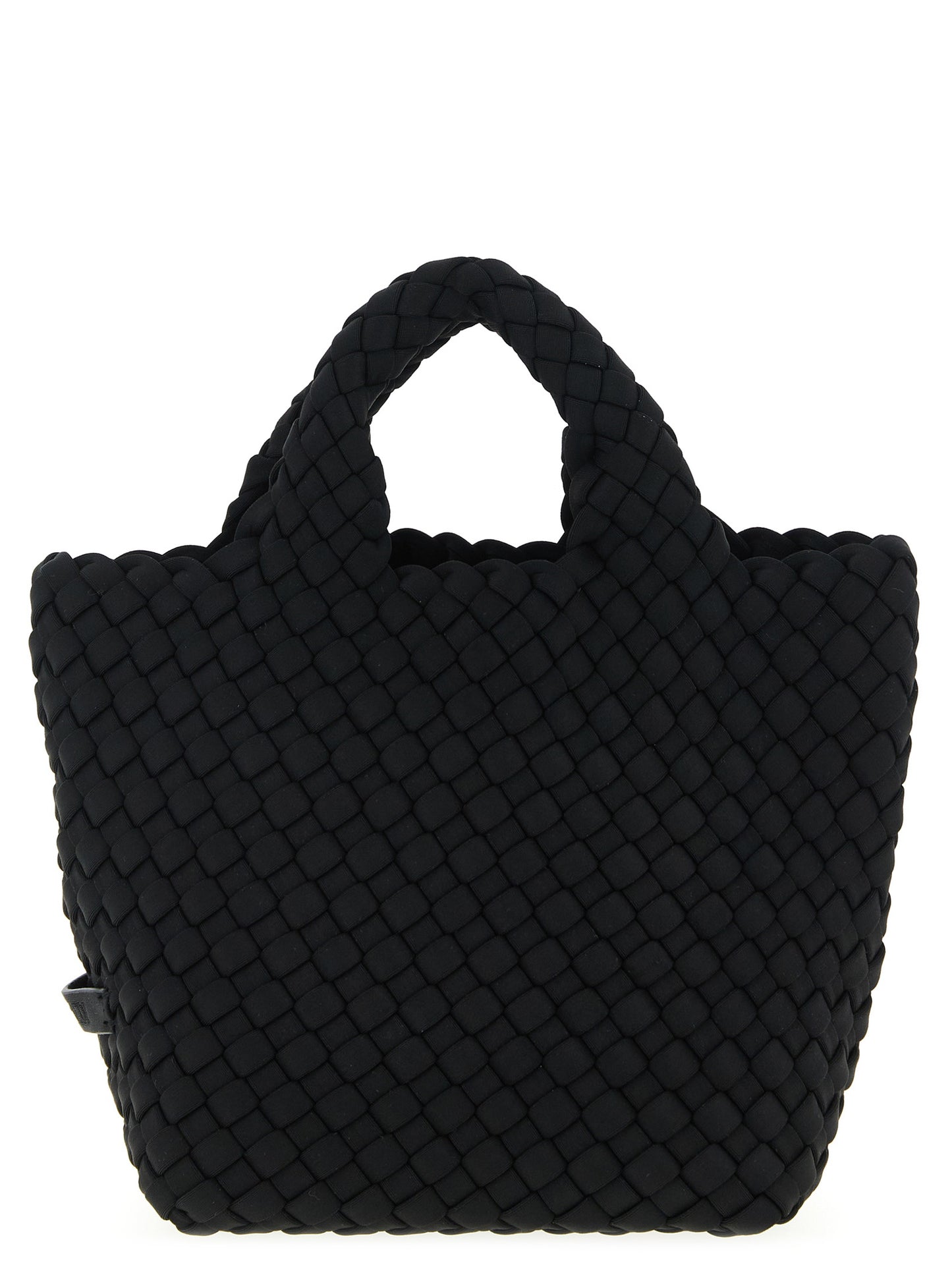 Shopper Tote Clutch Bag by NAGHEDI for women in modal & viscose black features an jet-set-ready silhouette, showcasing the St Barths Modal & Viscose Shopper Tote Clutch Bag design with a secure , ample , and versatile shoulder-strap, adjustable-strap & handle.
