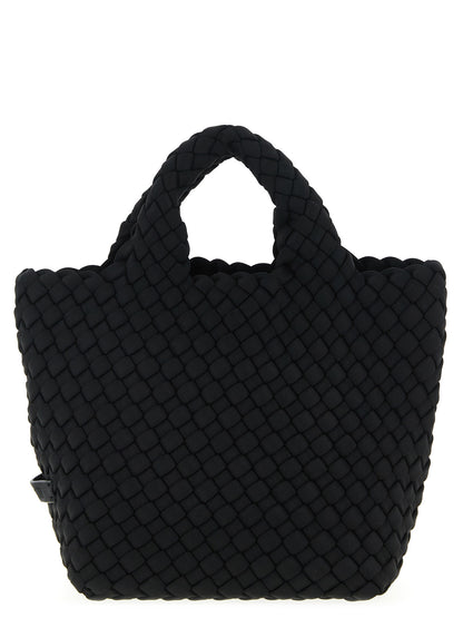 Shopper Tote Clutch Bag by NAGHEDI for women in modal & viscose black features an jet-set-ready silhouette, showcasing the St Barths Modal & Viscose Shopper Tote Clutch Bag design with a secure , ample , and versatile shoulder-strap, adjustable-strap & handle.