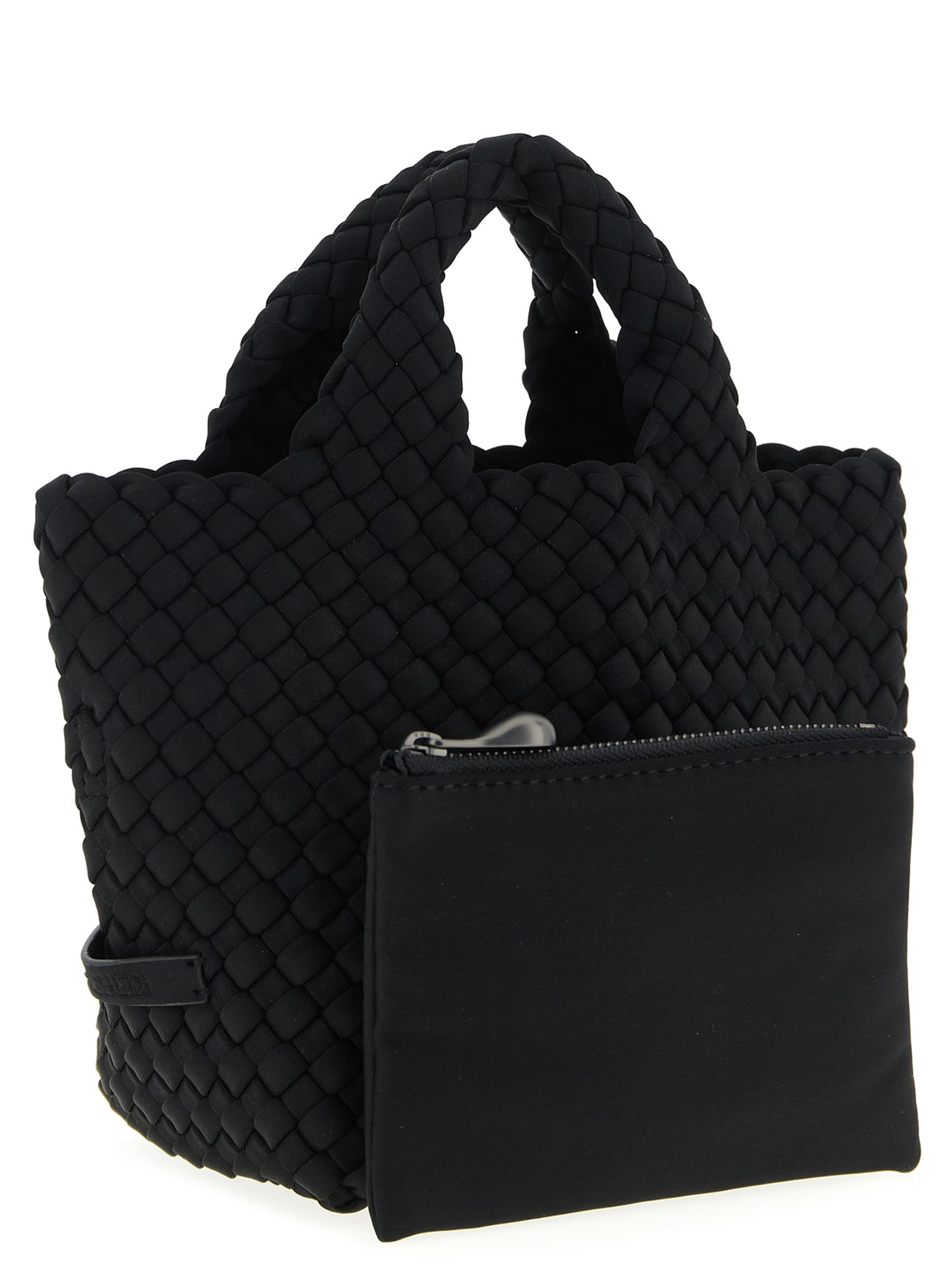 Shopper Tote Clutch Bag by NAGHEDI for women in modal & viscose black features a jet-set St Barths Modal & Viscose Shopper Tote Clutch Bag design, complete with a secure , ample , and versatile shoulder-strap, adjustable-strap & handle for a jet-set look.