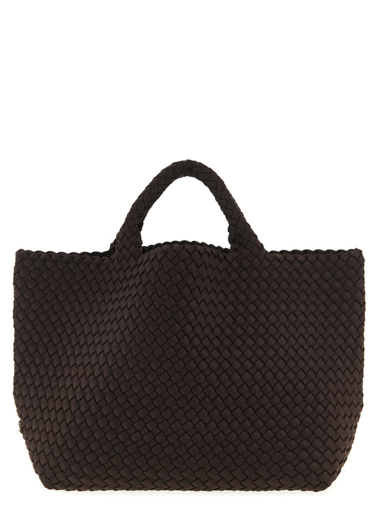 NAGHEDI Brown Neoprene Tote Bag