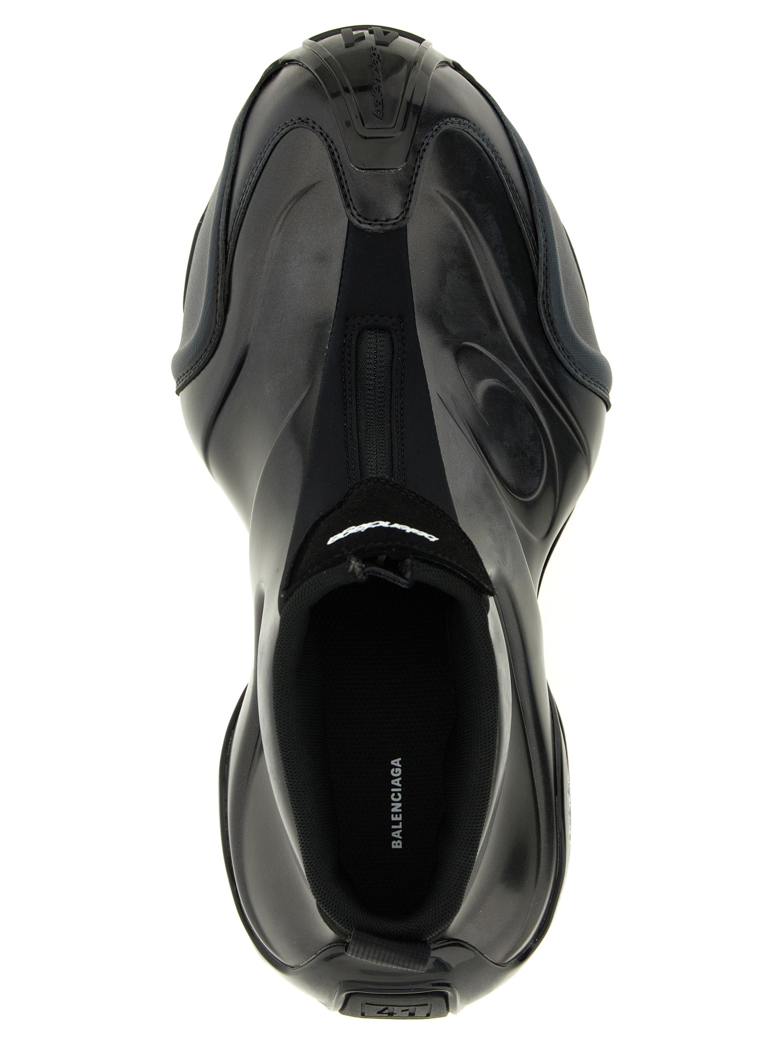 Athletic Sneakers by Balenciaga for men in stretch nylon polyester & polyurethane black & signature features an exquisite silhouette, showcasing the premium basketball style of the Icon Men's Basketball Stretch Nylon Polyester & Polyurethane Athletic Sneakers with an exquisite finish.