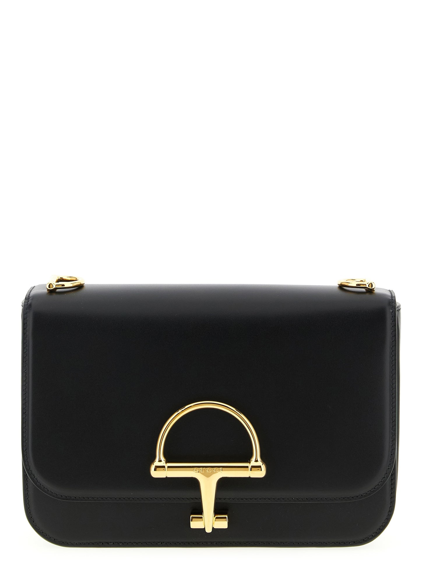 2-in-1 Shoulder & Crossbody Flap Bag by Gucci for women in calfskin leather black features a effortless chic silhouette with a secure flap, ample , and versatile crossbody-strap, shoulder-strap & adjustable-strap for a effortless chic finish.