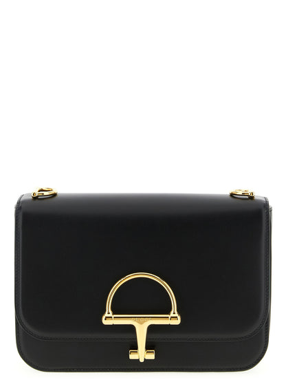 2-in-1 Shoulder & Crossbody Flap Bag by Gucci for women in calfskin leather black features a effortless chic silhouette with a secure flap, ample , and versatile crossbody-strap, shoulder-strap & adjustable-strap for a effortless chic finish.