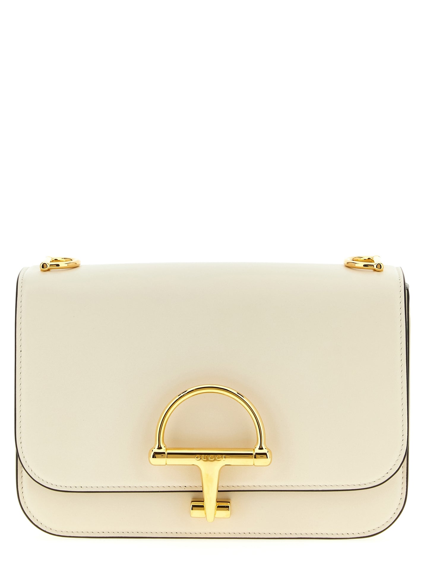2-in-1 Shoulder & Crossbody Flap Bag by Gucci for women in calfskin leather white features a effortless sophistication silhouette, secured by a flap with ample and versatile crossbody-strap, shoulder-strap & adjustable-strap for a effortless sophistication finish.