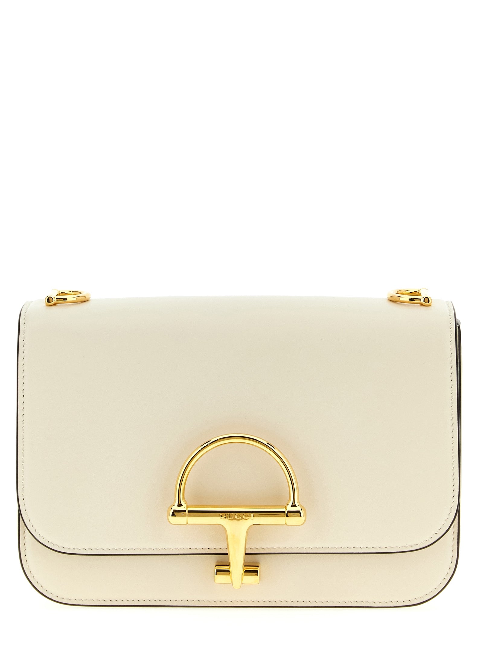 2-in-1 Shoulder & Crossbody Flap Bag by Gucci for women in calfskin leather white features a effortless sophistication silhouette, secured by a flap with ample and versatile crossbody-strap, shoulder-strap & adjustable-strap for a effortless sophistication finish.