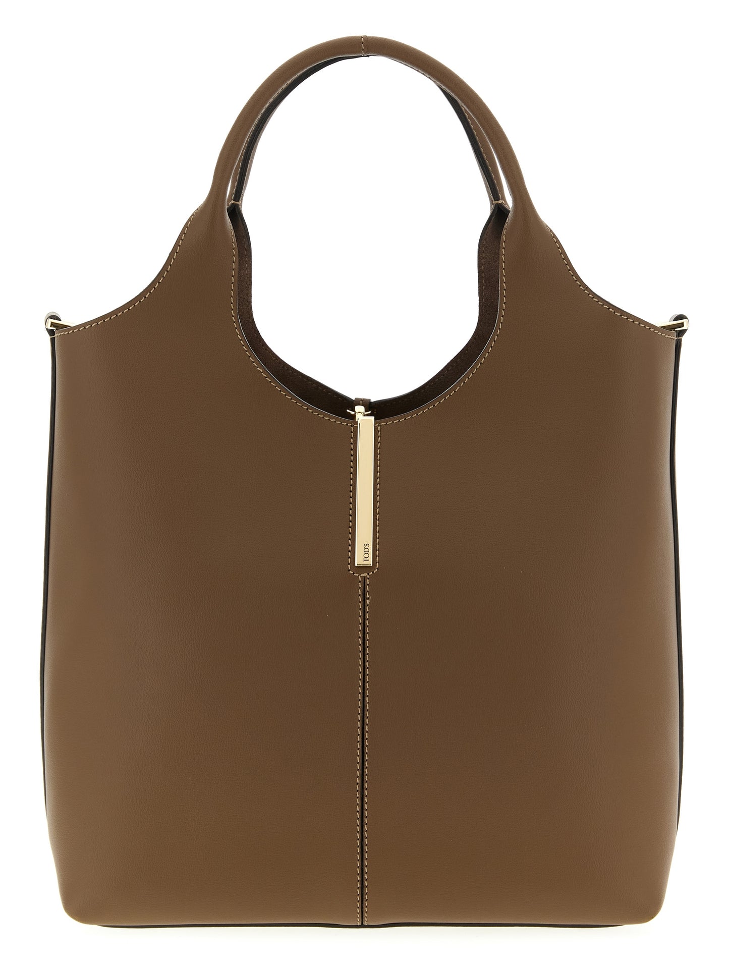 Small Handbag by Tod's for women in bos taurus calf suede leather brown features a exquisite silhouette, showcasing a secure snap & hook and exquisite with versatile shoulder-strap, adjustable-strap & handle for a exquisite finish.