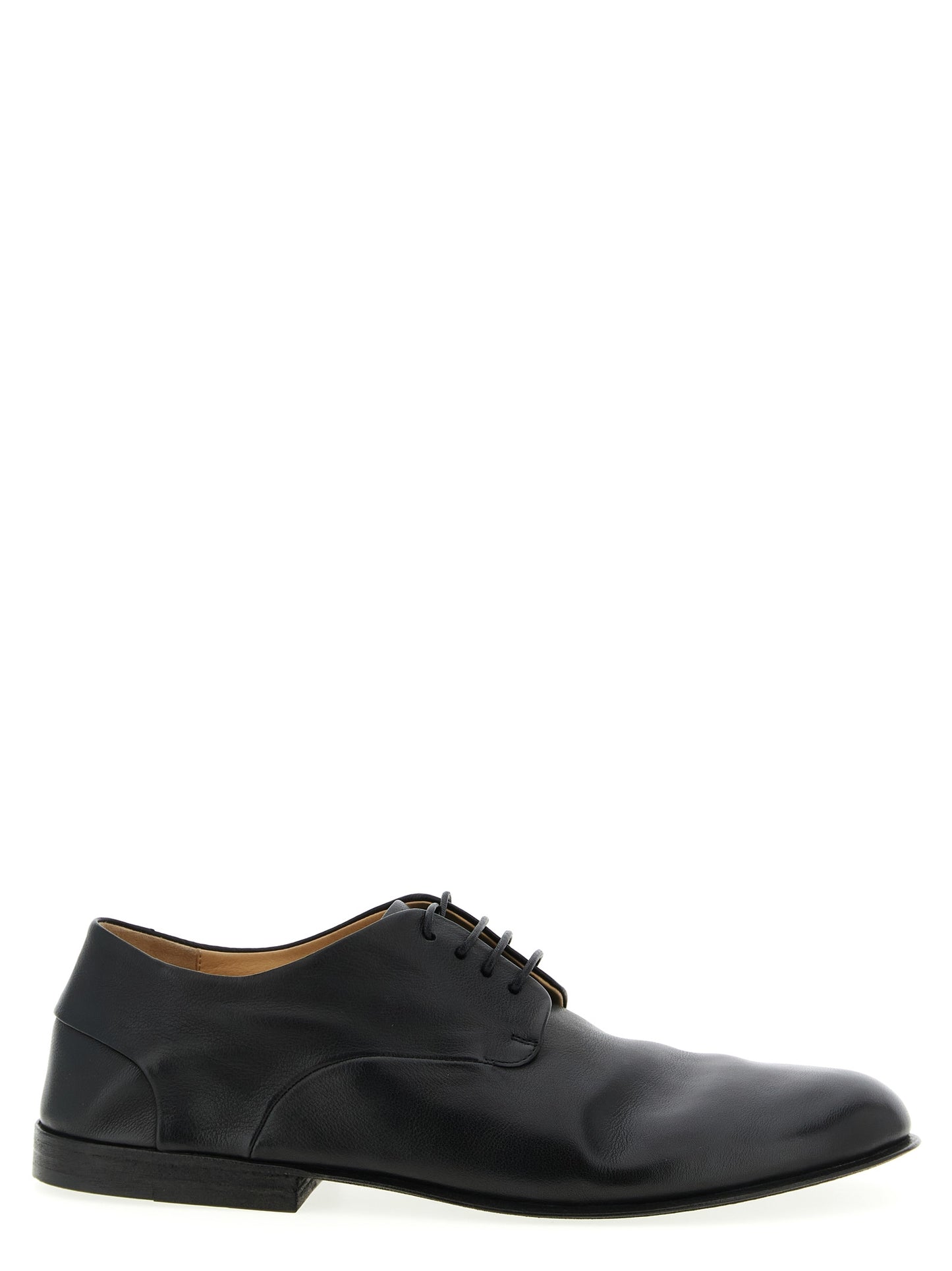 This Derby Lace-Up Shoes by Marsell for men in calfskin leather black features an exquisite silhouette from the Men's Calfskin Leather Derby Lace-Up Shoes collection, defined by a sophisticated and elegant .