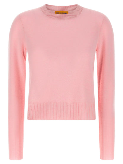 Cardigan by Guest in Residence for women in cashmere multicolor & pink features a nuanced silhouette with a refined crew neckline and nuanced long-sleeve detailing for a sophisticated look.