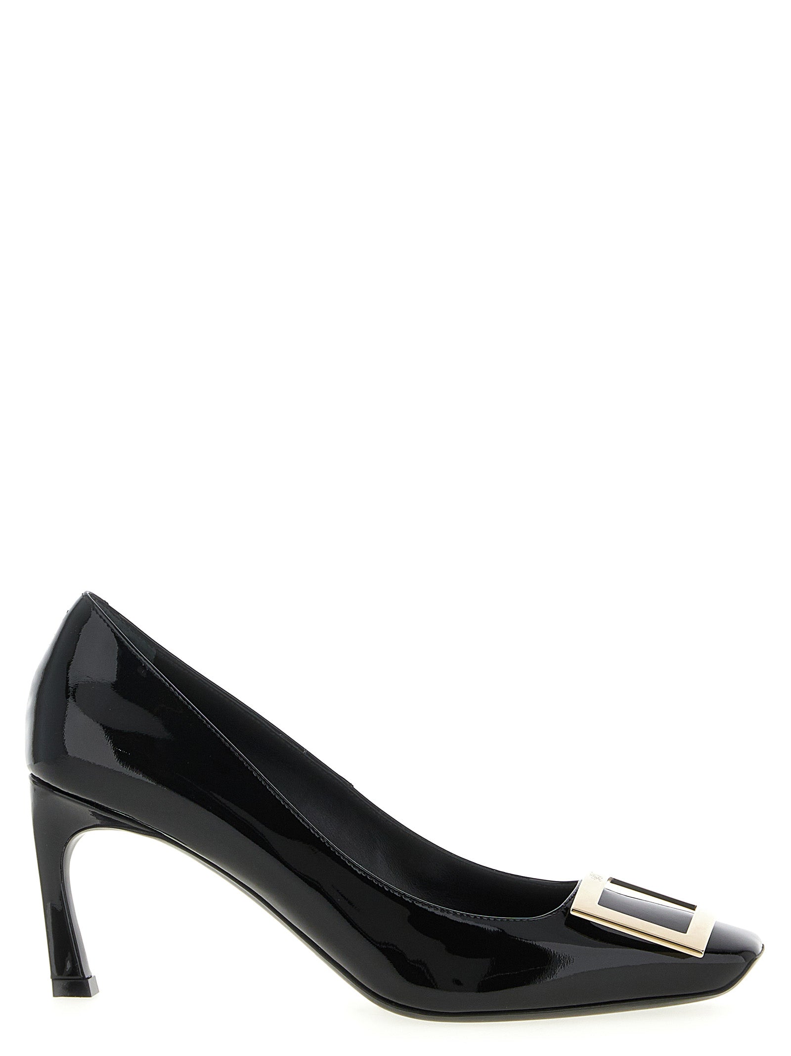 Mid-Heel Pumps Heels by Roger Vivier for women in patent calfskin leather black showcases a exquisite silhouette, perfectly accentuating Grace Women's Patent Calfskin Leather Mid-Heel Pumps Heels with a exquisite mid-heel and exquisite .