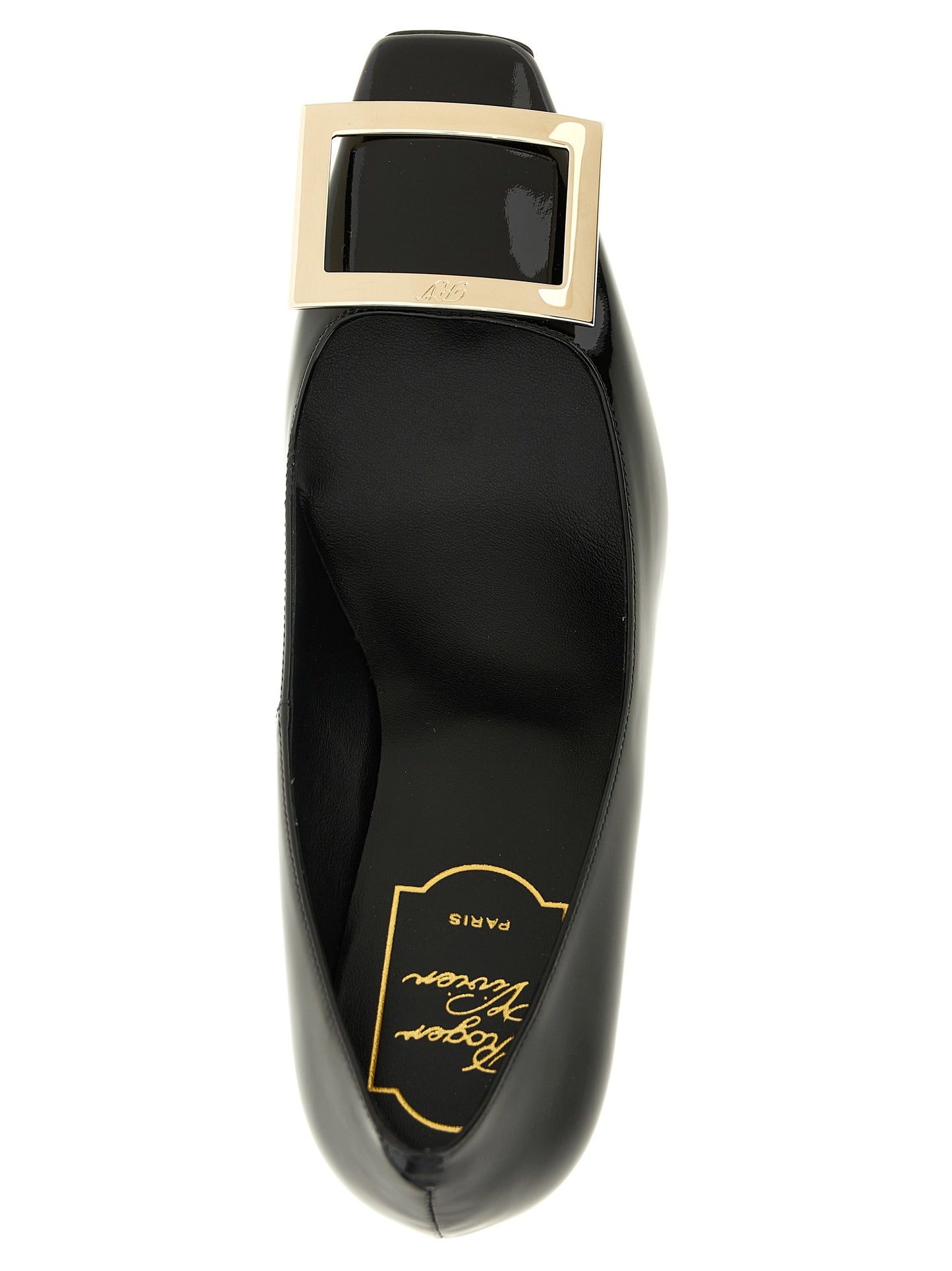 Mid-Heel Pumps Heels by Roger Vivier for women in patent calfskin leather black features a effortlessly chic Grace Women's Patent Calfskin Leather Mid-Heel Pumps Heels design with a sophisticated mid-heel and elegant .