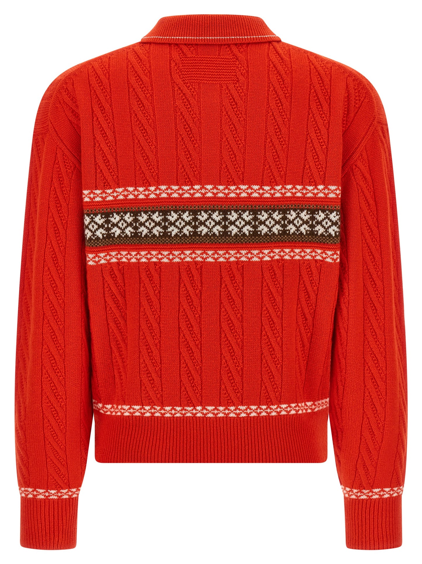Cardigan by Guest in Residence for women in cashmere multicolor & red presents a textural silhouette, artfully finished with a textural and for a sophisticated, textural look.