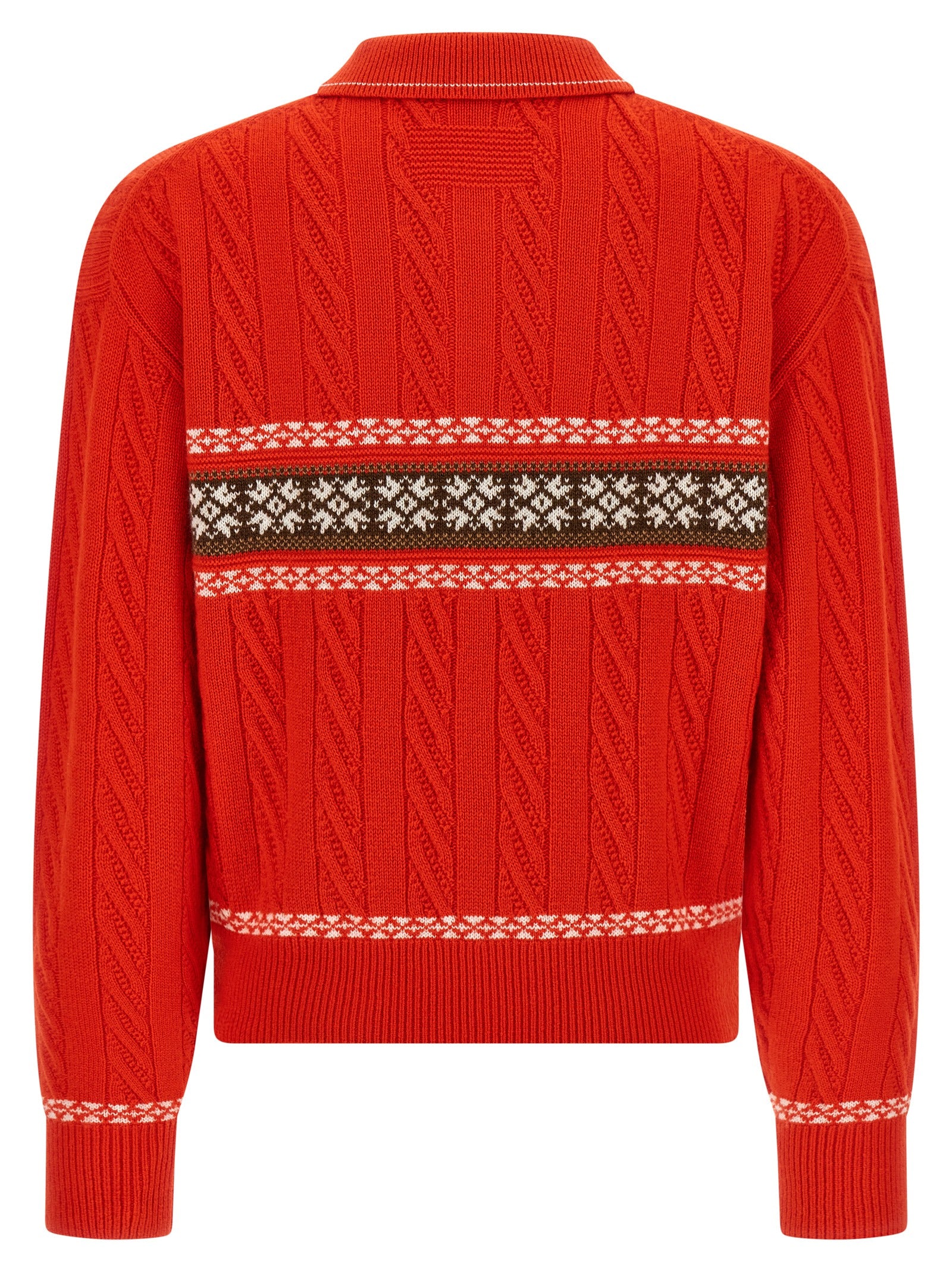 Cardigan by Guest in Residence for women in cashmere multicolor & red presents a textural silhouette, artfully finished with a textural and for a sophisticated, textural look.