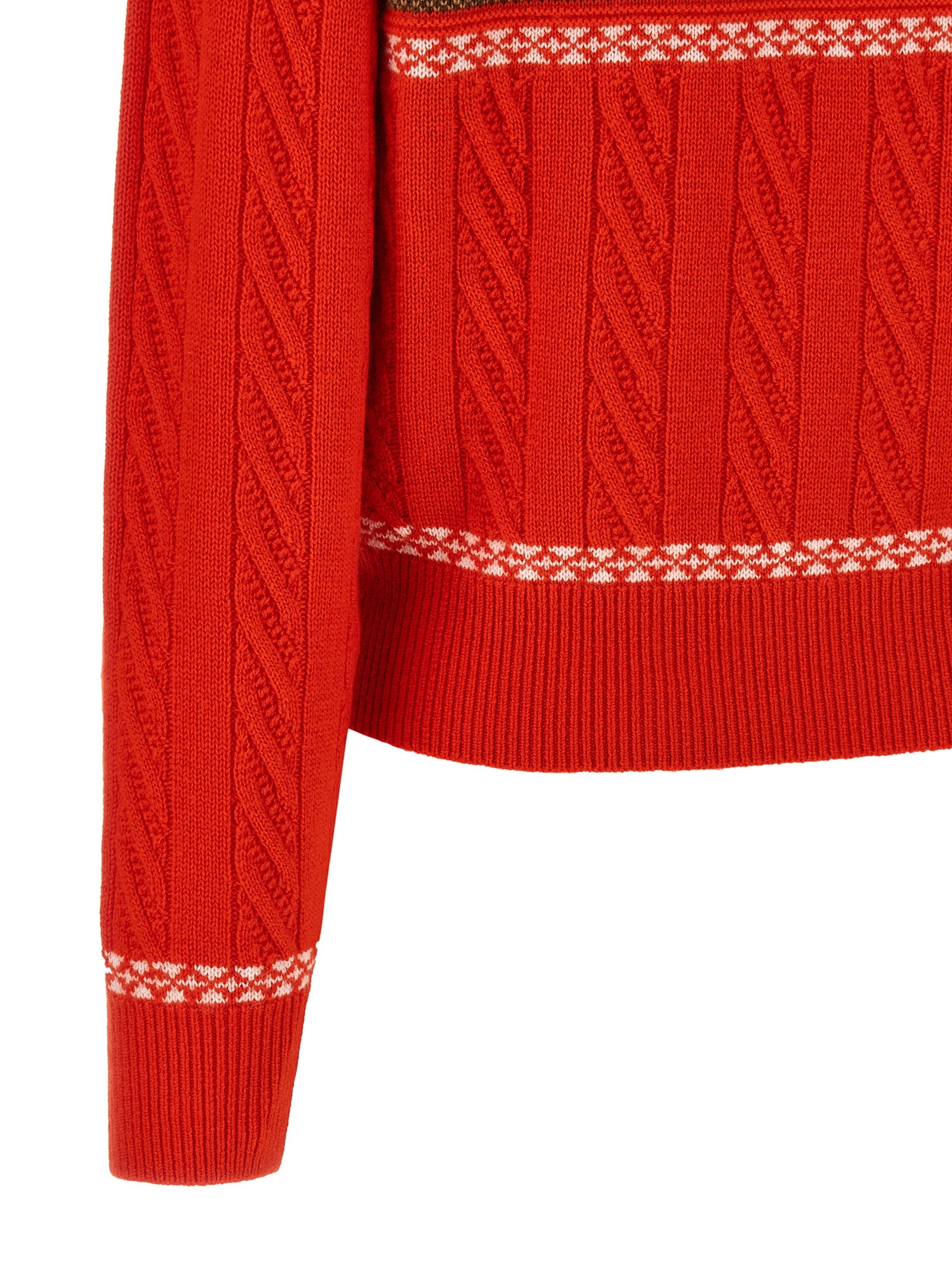 Cardigan by Guest in Residence for women in cashmere multicolor & red showcases a luxurious silhouette, meticulously detailed with a sophisticated and for a refined finish.