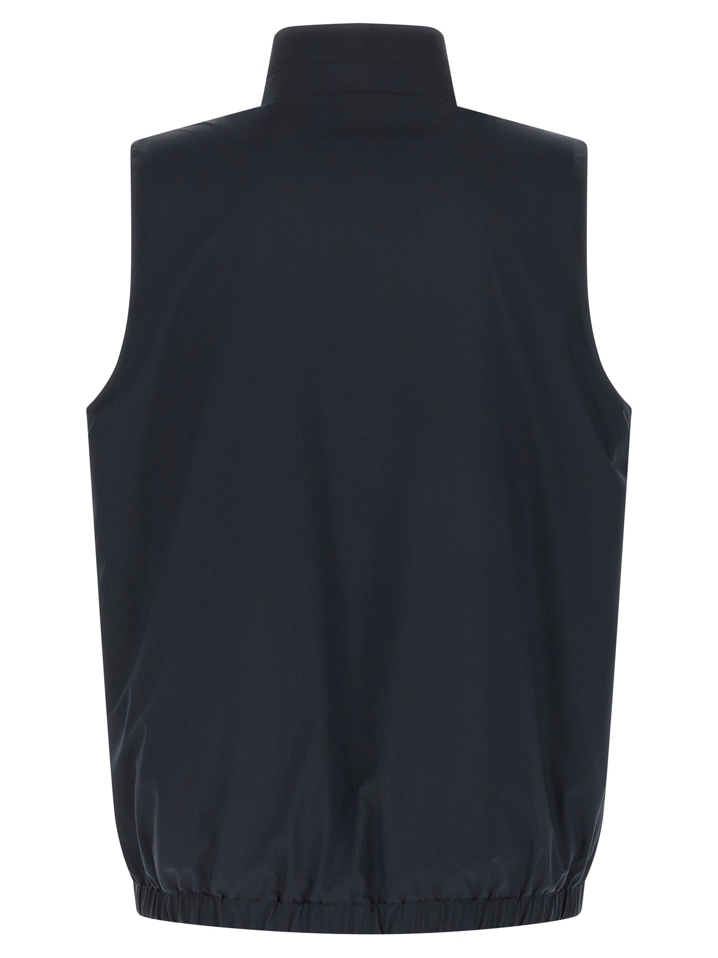 Vest by Kiton for men in stretch cotton & nylon blue features a enviable silhouette, elegantly detailed with a enviable high-neck neckline and functional pockets for a enviable finish.