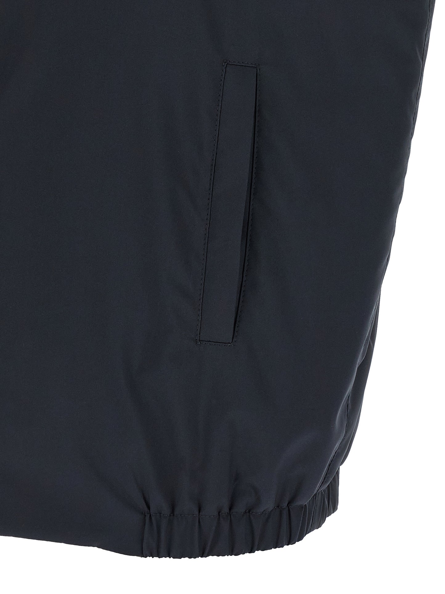 Vest by Kiton for men in stretch cotton & nylon blue features a stylish silhouette, showcasing distinct pockets and a refined for a truly stylish finish.