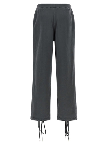 Trousers by ROTATE BIRGER CHRISTENSEN for women in cotton gray features a sculptural silhouette, showcasing a sculptural and long with a sophisticated for a sculptural finish.