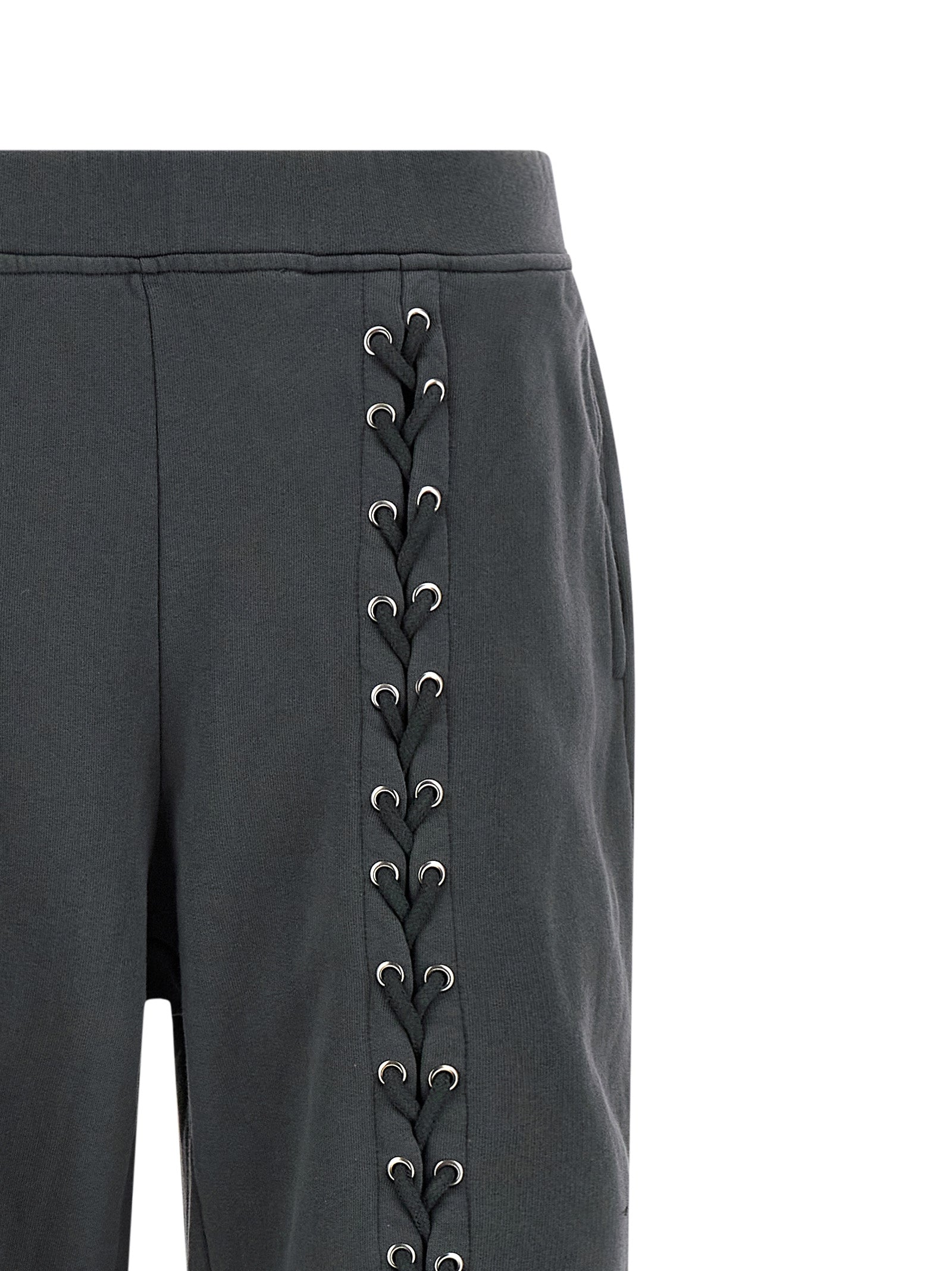 Trousers by ROTATE BIRGER CHRISTENSEN for women in cotton gray features an sartorial silhouette, showcasing a precise and long with a sartorial for a refined look.